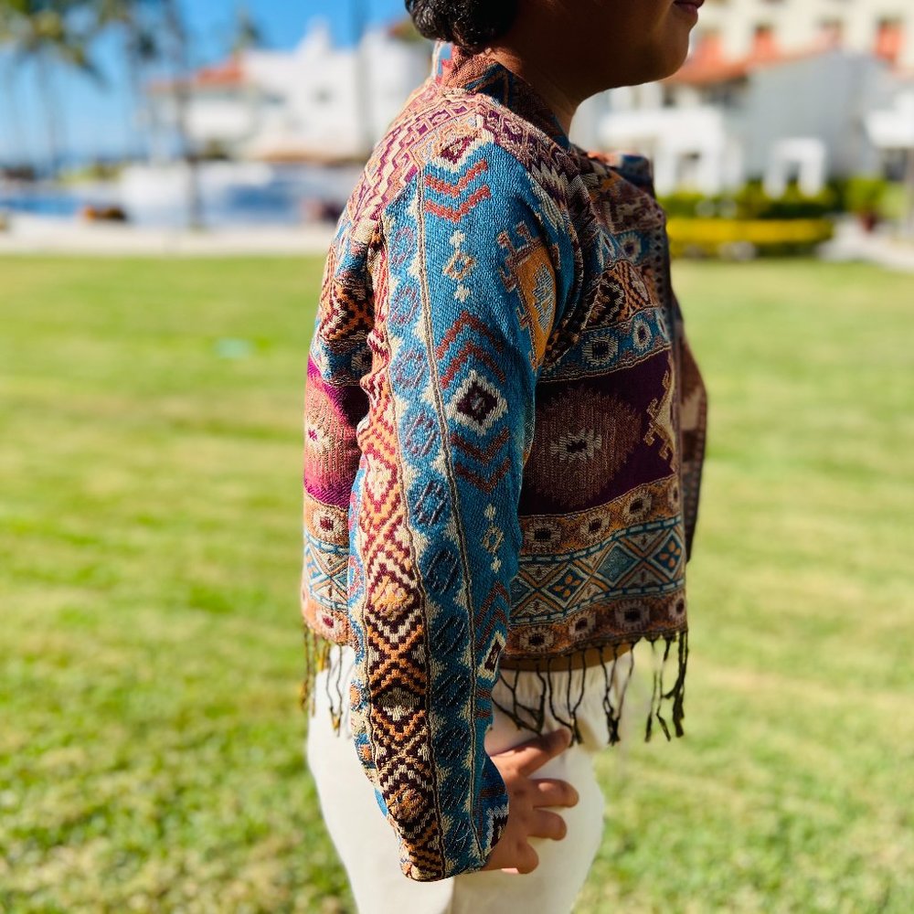 Cropped Aztec Jacket - Picture 2 of 3